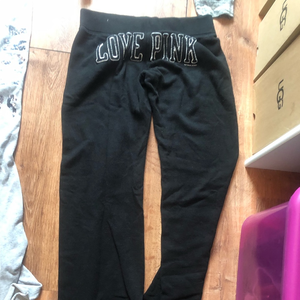 Victoria’s Secret regular length black PINK yoga